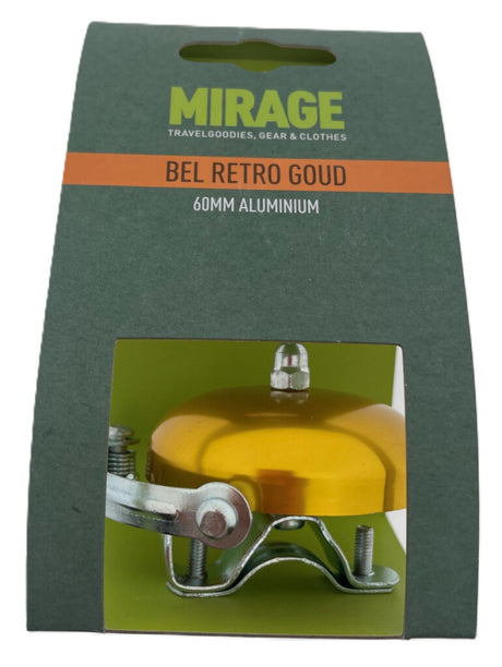 Cloche Mirage rétro aluminium 60mm, doré