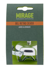 Cloche Mirage rétro aluminium 60mm, argent