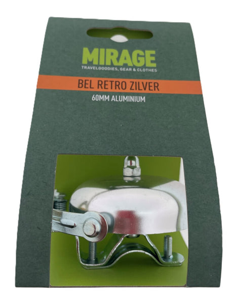 Cloche Mirage rétro aluminium 60mm, argent