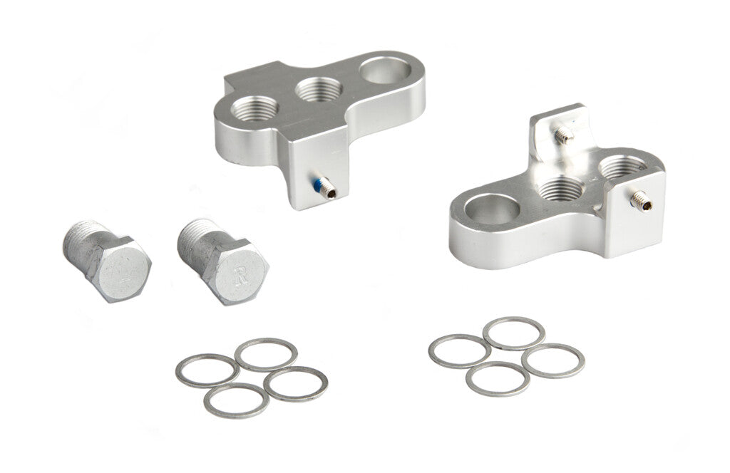 Mirage Crank Turners avec boulon en acier inoxydable en aluminium T6 argent