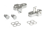 Mirage Crank Turners avec boulon en acier inoxydable en aluminium T6 argent