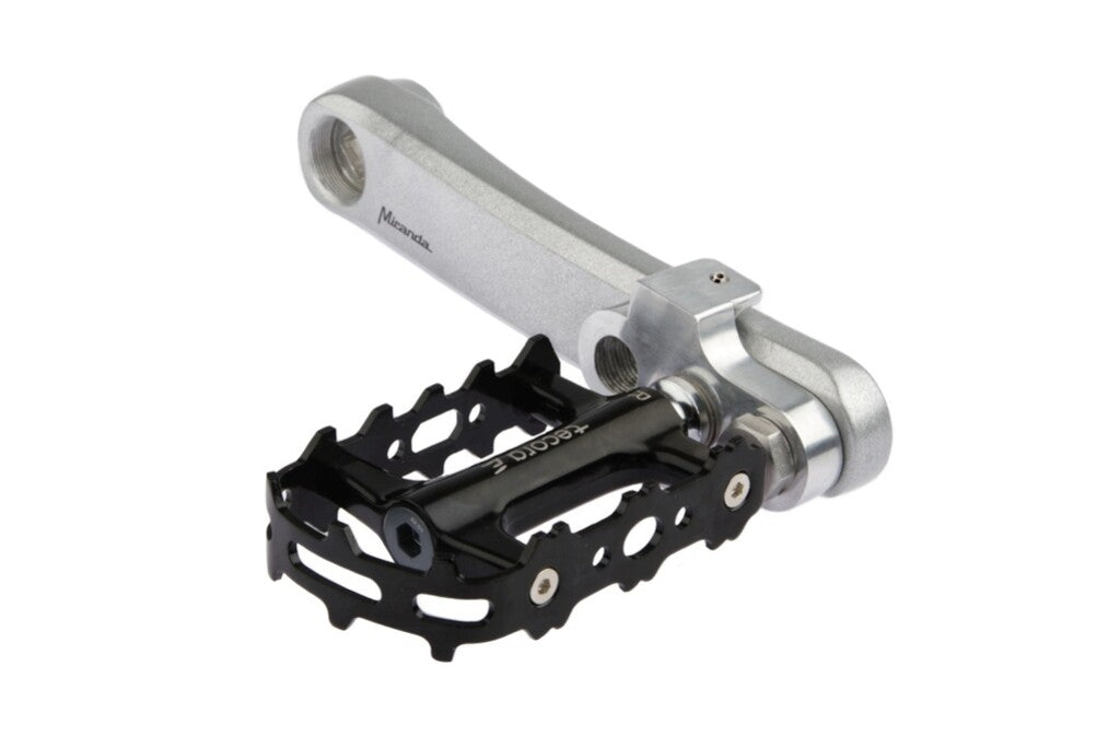 Mirage Crank Turners avec boulon en acier inoxydable en aluminium T6 argent