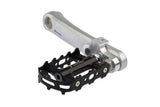 Mirage Crank Turners avec boulon en acier inoxydable en aluminium T6 argent