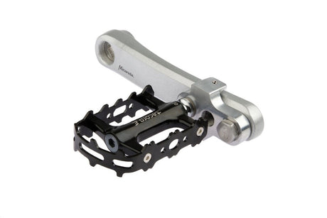 Mirage Crank Turners avec boulon en acier inoxydable en aluminium T6 argent