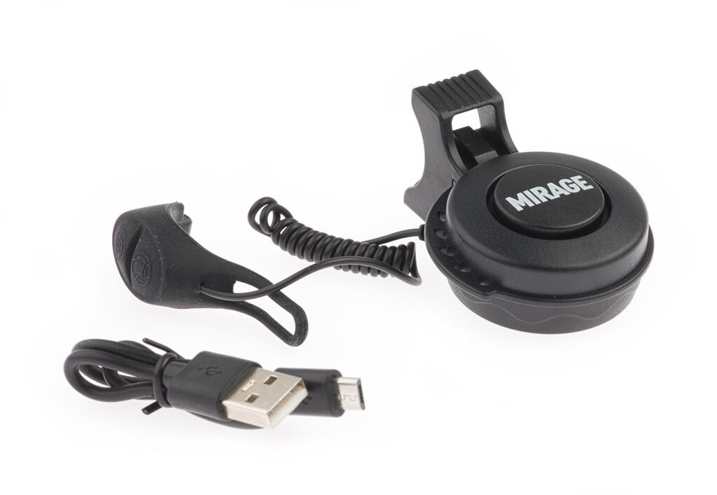 Mirage Fietshoorn T-002 80 90DB 6,5 cm ABS PC Black 2 pièces