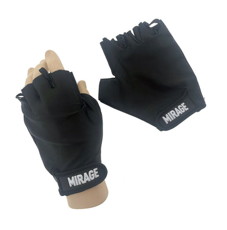 Mirage lycra gant taille m gel noir petit doigt sur carte
