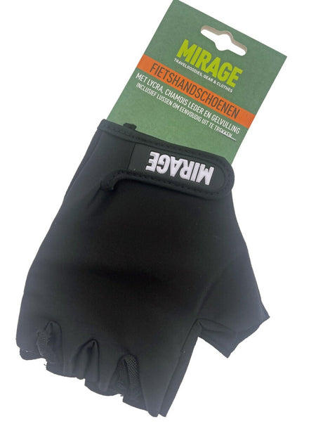Mirage lycra gant taille m gel noir petit doigt sur carte