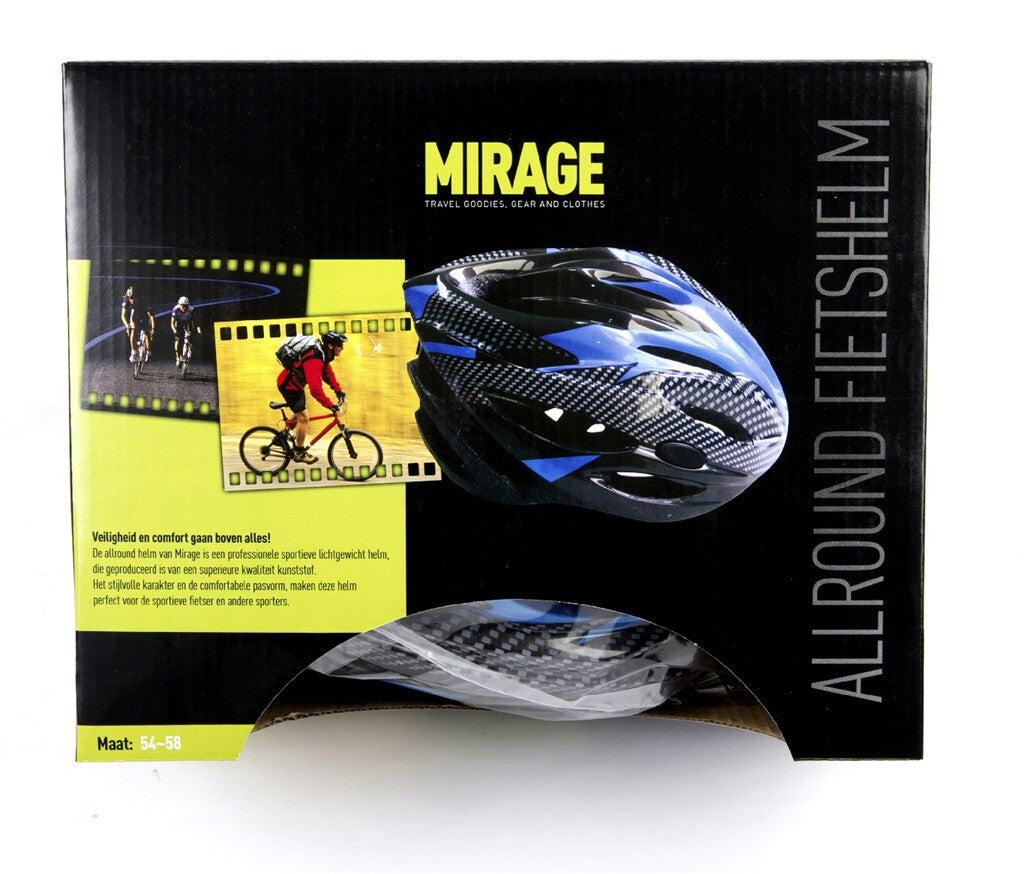 Mirage Helm L 58-62 Silver Black Blanc