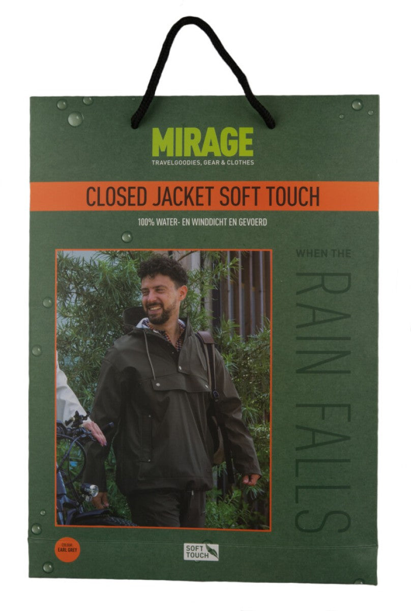 Veste fermée des précipitations mirage de boucle - Taille m - Fabriquée à partir de polyester Soft Touch - Earl Grey