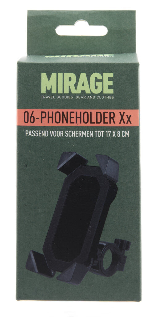 Mirage Telefoonhouder Zwart Stuurbevestiging