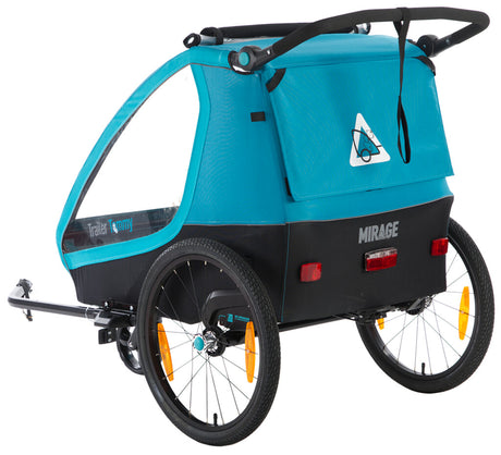 Mirage Tommy Children's Bike Cart - Cadre en aluminium, Wielvering, 3-point Gordel, Blue, 2021