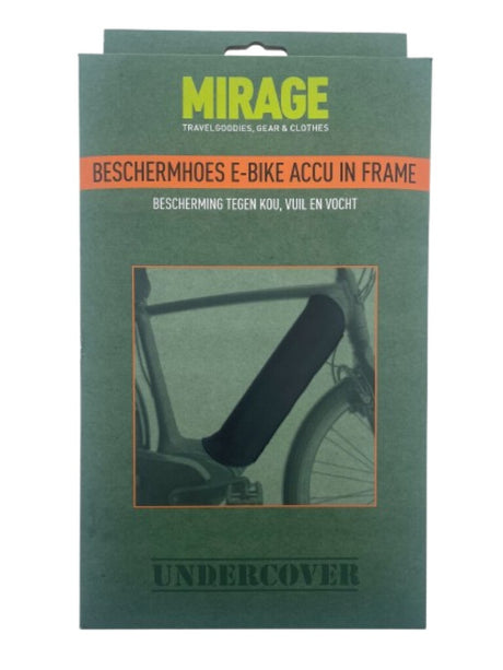 Housse de protection en néoprène Mirage pour batterie de vélo électrique dans le cadre (contre le froid, la saleté et l'humidité)
