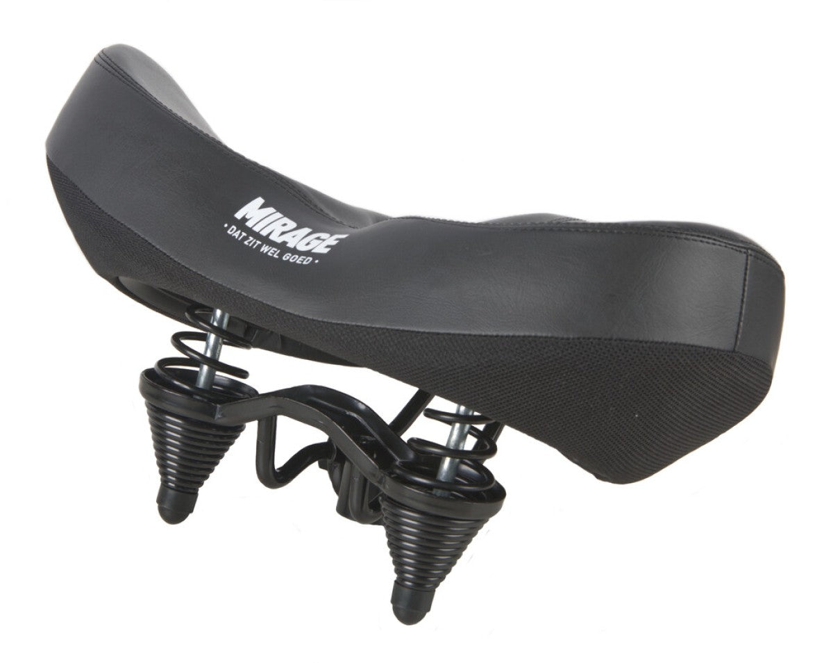 Buzaglo mirage selle tour confort avec suspension grande ville, noir