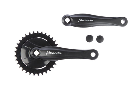 Miranda beta 1 pédalier 38 dents 3 32" disque 9,2 cm, noir