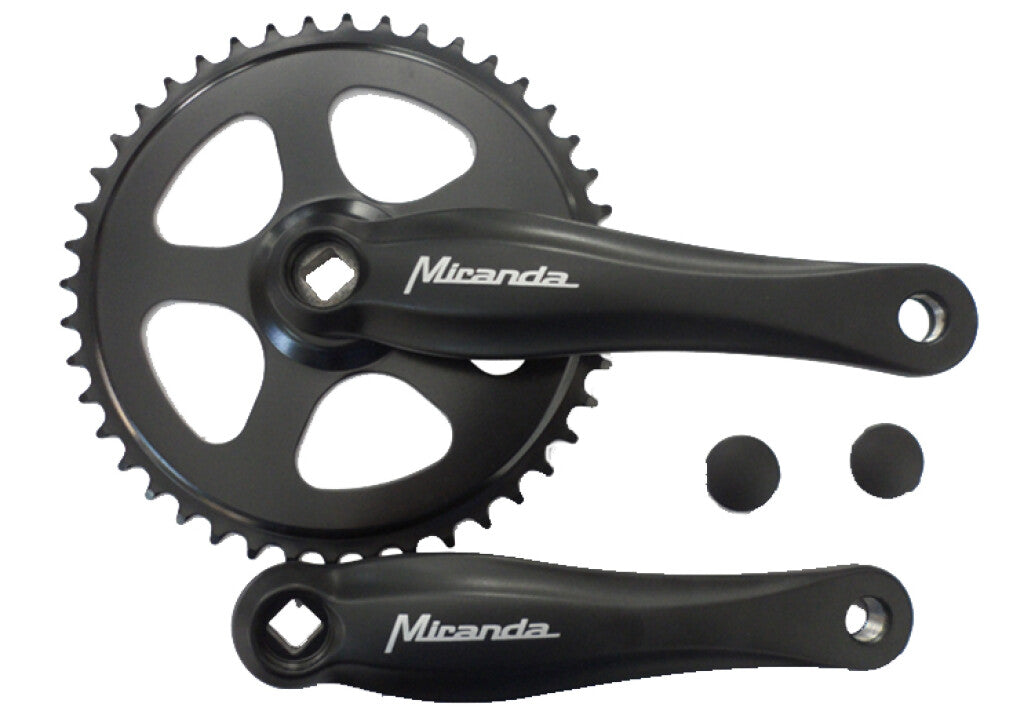 Miranda Beta 1+ Crankset 44t 3 32 ", noir noir