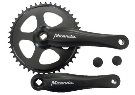 Miranda Beta 1+ Crankset 44t 3 32 ", noir noir