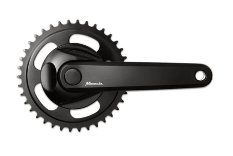 Pédalier Miranda  delta 38 dents + disque 9,5 cm noir