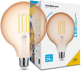 Modee Globe LED G125 E27 4-28W 1800K Filament Ambre Intensité Variable - LED7490