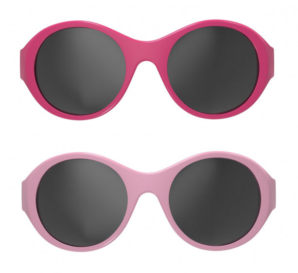 Mokki cliquez sur les lunettes de soleil pour enfants 0 à 2 ans rose 2 pièces