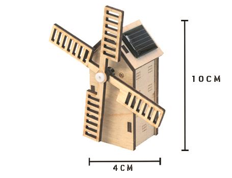 Kit de construction Solexpert - Moulin à vent hollandais avec panneau solaire - mini