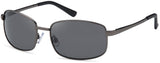 Lunettes de soleil Spectrum pour hommes carrées en métal