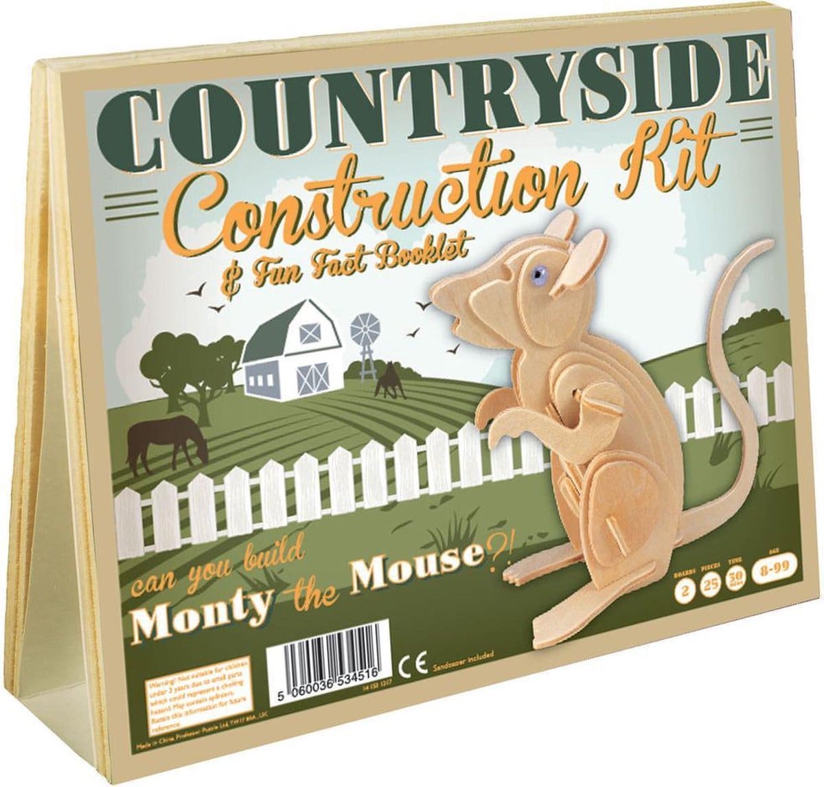 Asmodee Monty la souris, kit de construction en bois