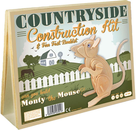 Asmodee Monty la souris, kit de construction en bois
