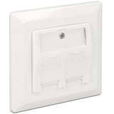 Dellock Keystone Wall Outlet 2 Port