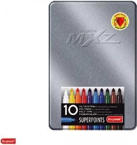 Bruynzeel - 10 feutres mxz superpoints en boîte