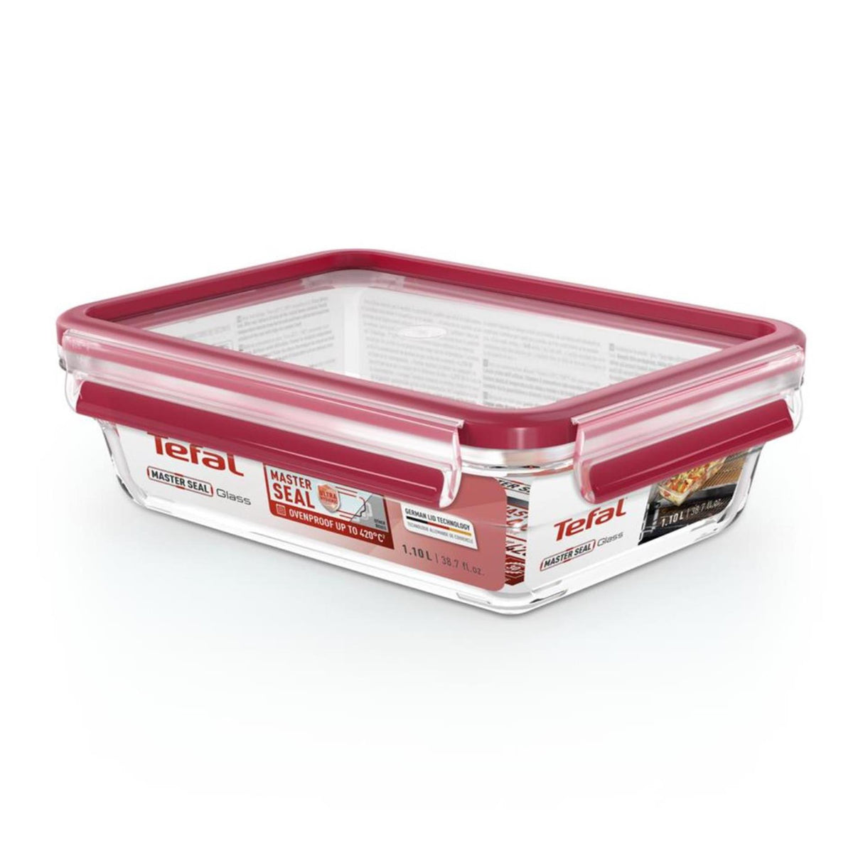 Tefal master seal verre 1,1 l rectangulaire