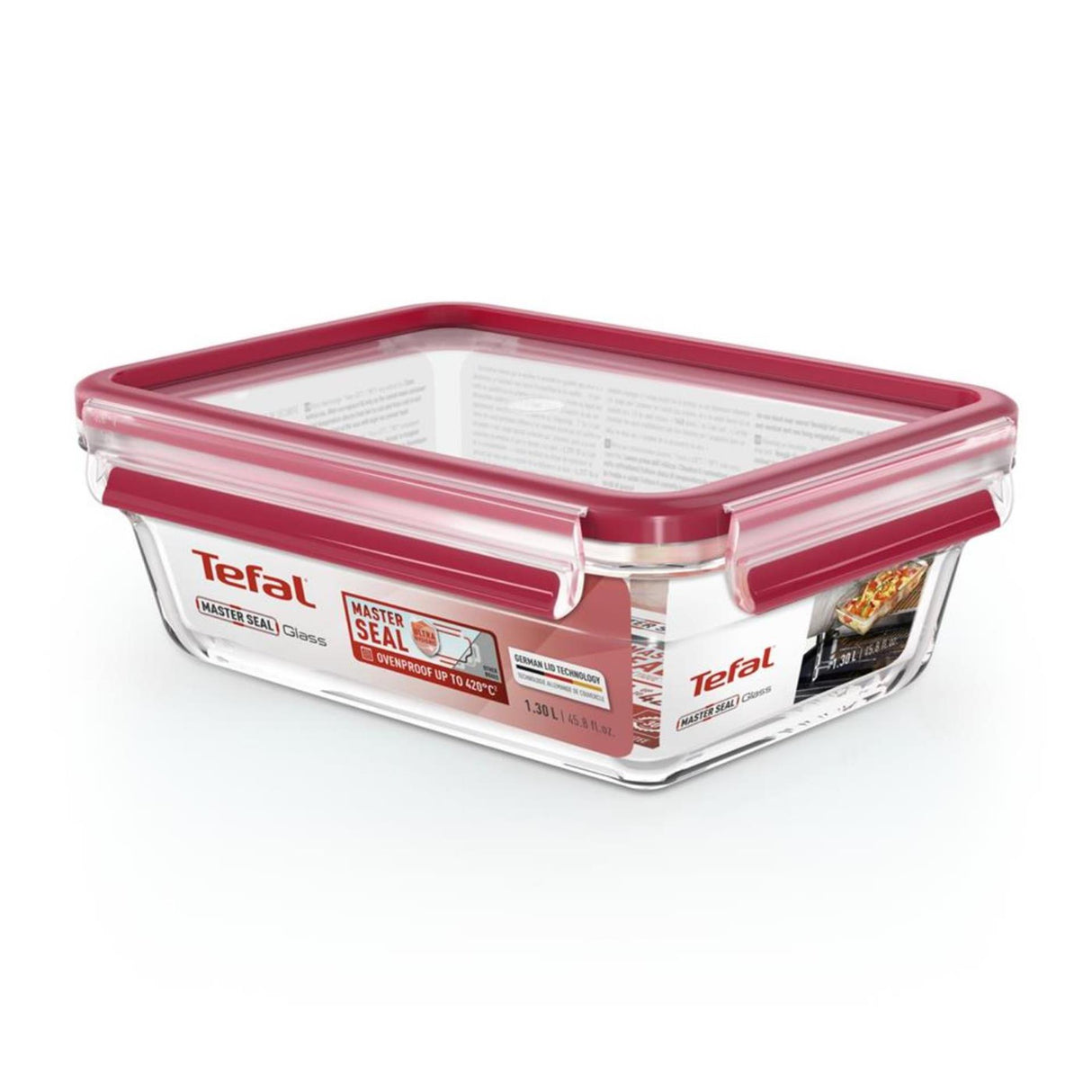 Tefal master seal verre 1,3l rectangulaire