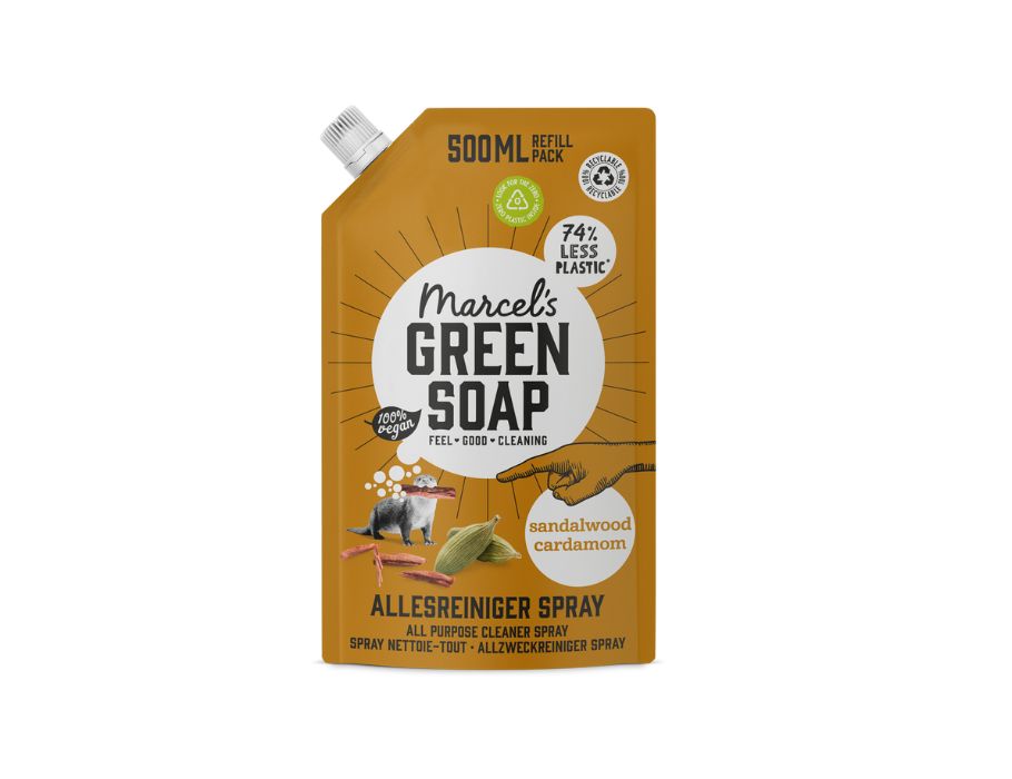 Marcel's Green Soap Recharge - All -Clianer Spray - Sandelhout Kardemom - 500 ml