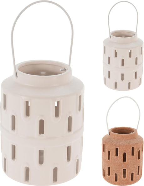 Photophore Cozydecor dolomite ø10xh17cm