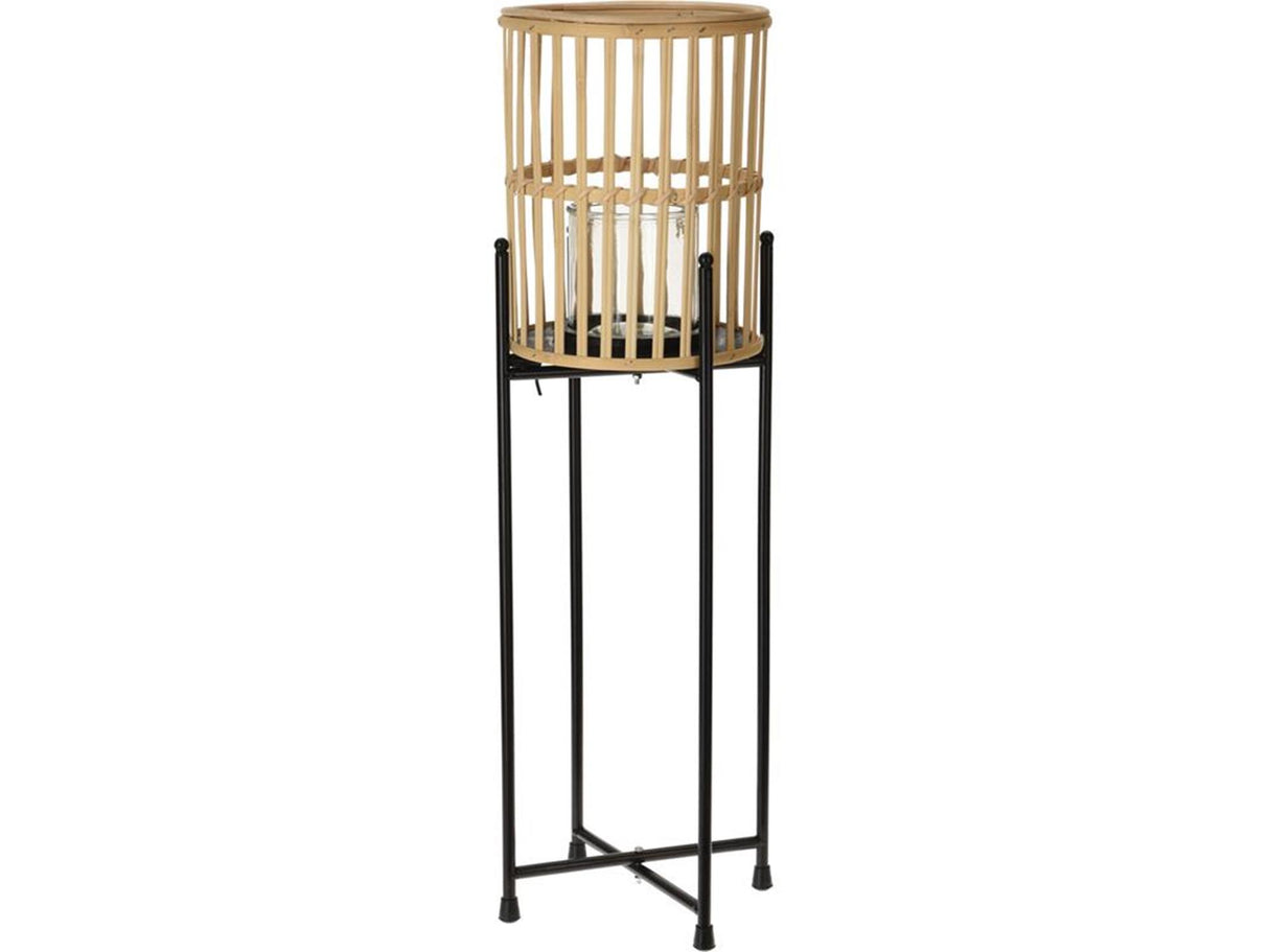 Lanterne déco sur pied 19x19x25cm