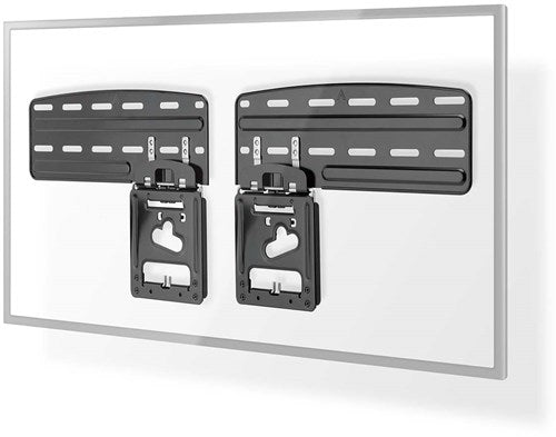 Support mural TV fixe Nedis | 43 - 85 | poids maximum de l'écran : 60 kg | distance minimale du mur : 7,50 mm | acier | noir - tvwm5065bk