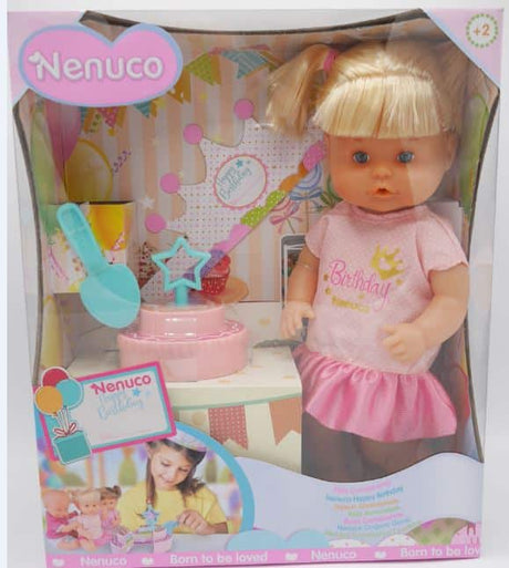 Famosa nenuco poupée joyeux anniversaire avec gâteau
