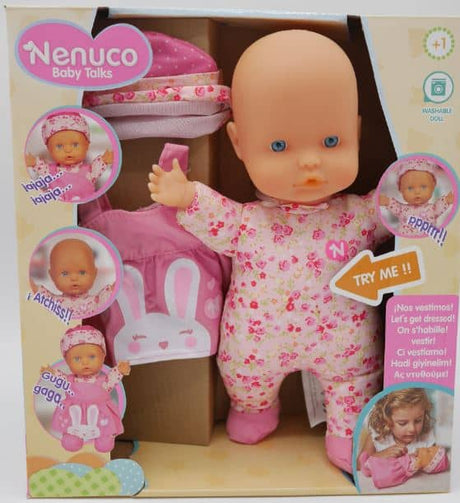 Poupée Famosa nenuco avec divers sons et vêtements supplémentaires