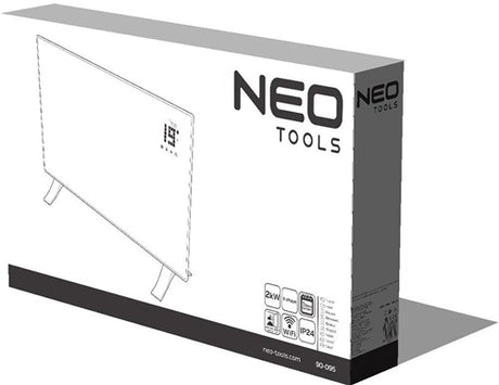 Néo 90-095 | convecteur | 2000w | Wi-Fi | 83,5 x 45 cm - 90-095