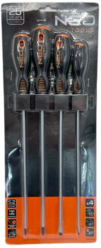 Jeu de tournevis Neo | long 4 parties 250mm - 6460175