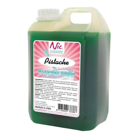 Sirop de milkshake Nic pistache (2 litres)
