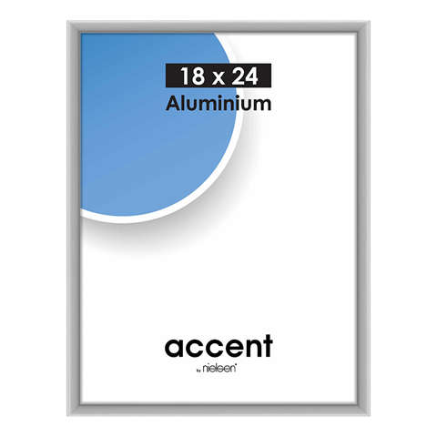 Nielsen Design Nielsen Photo Frame 53424 Accent Mat Silver 18x24 cm