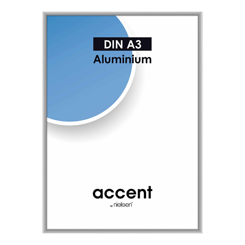 Nielsen Design Nielsen Photo Frame 59748 Accent Mat Silver 29.7x42 cm