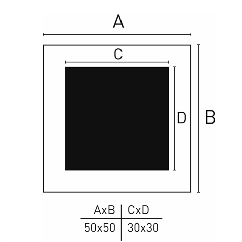 Nielsen Design Nielsen fotoramme 8988054 Apollon White 50x50 30x30 cm