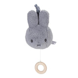 Tiamo Miffy boîte à musique pelucheux bleu