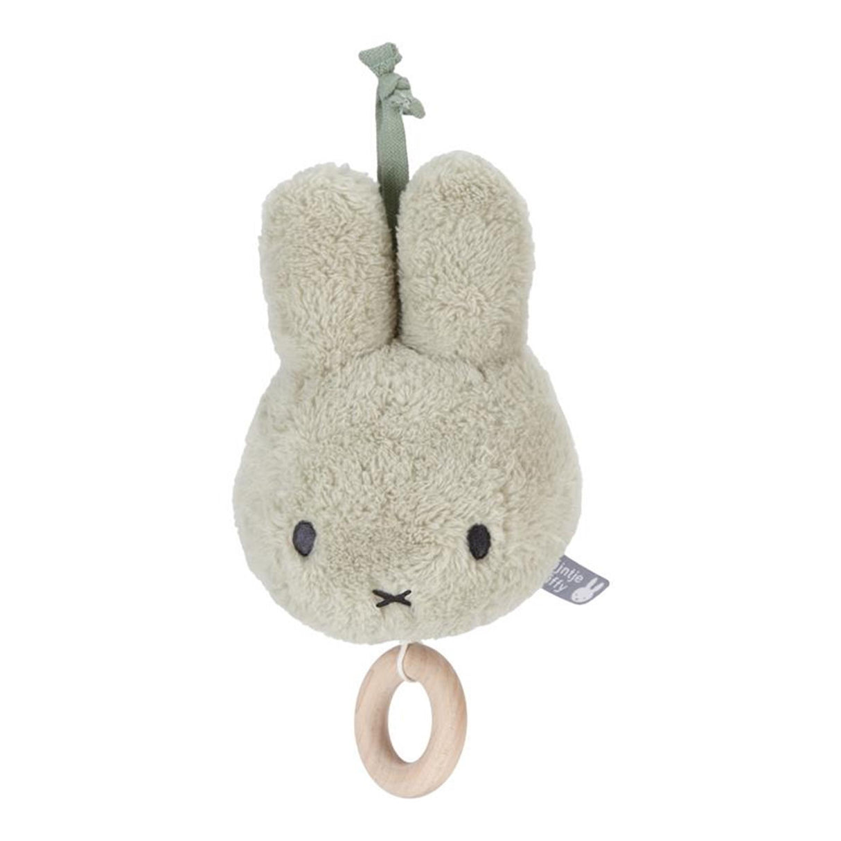 Tiamo Miffy boîte à musique pelucheux vert