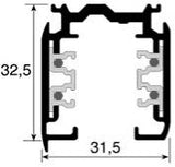 Rail nordique aluminium 3 phases 2 mètres 5050007