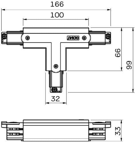 Pièce en T nordique fixe à 90°. pour. rail gris gauche 5050051