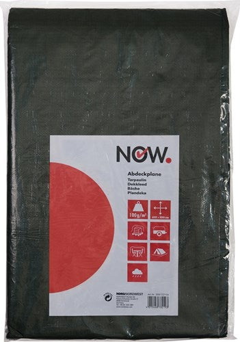 Maintenant bâche | largeur 6 000 x longueur 10 000 mm | vert olive poids 100 g m² | avec yeux en aluminium | 1 pièce - 2000227107 2000227107