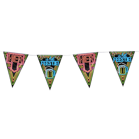 Fête du drapeau de la fête au néon Paperdreams