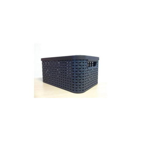 Panier style Curver m avec couvercle anthracite